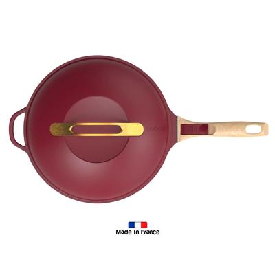 Cookut La Fabulosa. Sartén Multiuso Francesa 8 en 1. Color Rubi (bordó)