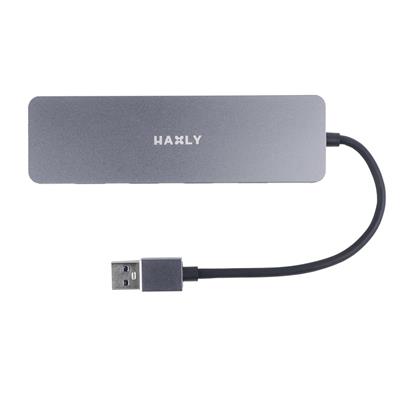 Hub USB Haxly HUBi U4 4 in 1 USB 3.0 Ultra Slim - Space Gray