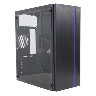 Gabinete Haxly E910 ATX USB 3.0 Tempered Glass Black