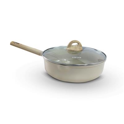 CAROTE sartén antiadherente tipo Wok 28 cm -  Blanco