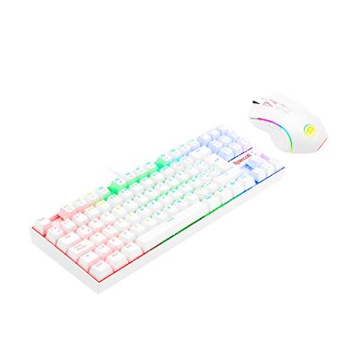 Kit de Teclado y Mouse Redragon K552RGB-BA-W-SP