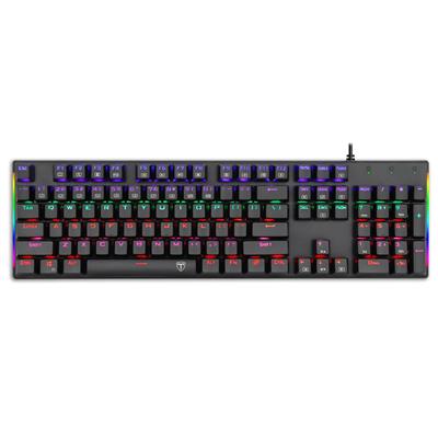 Teclado Gamer T-Dagger T-TGK310-BL Naxos Rainbow Blue Switch Mecánico USB