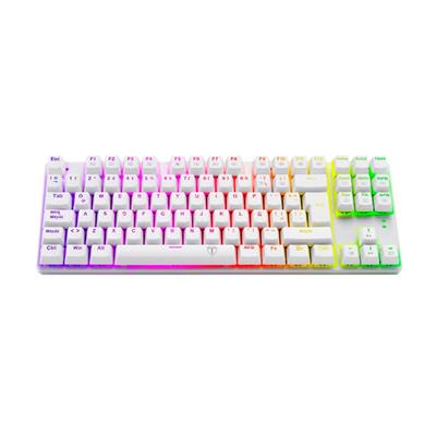 Teclado T-Dagger T-TGK315W-RD Bora White Red Switch TKL USB Mecánico