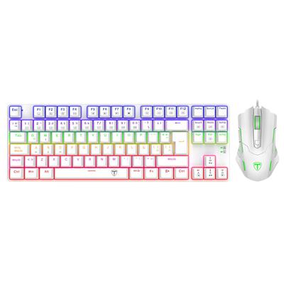 Kit Combo Teclado Mouse T-Dagger T-TGS005 Advance Force White 2en1 USB