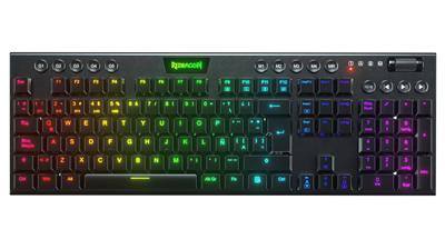 Teclado Redragon Horus FS Black red switch spanish wireless K618-RGB-SP RD