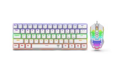 Kit de Teclado y Mouse T-Dagger T-TGS008W-BR Main Force 2 en 1