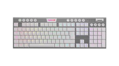 Redragon Horus FS White red switch spanish K619W-RGB-SP CABLEADO