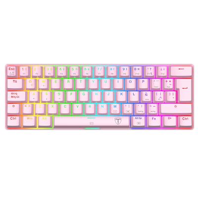 Teclados T-Dagger Arena Pink red switch spanish T-TGK321P-RGB-SP