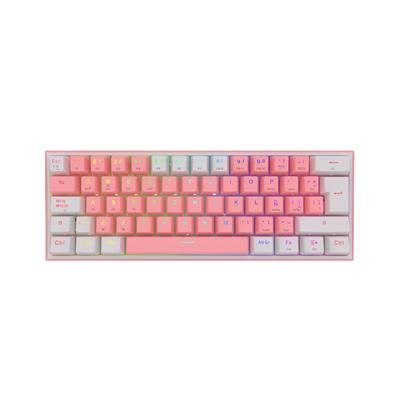 Teclado Redragon Fizz Pro Pink/White - red switch Wireless Spanish LA