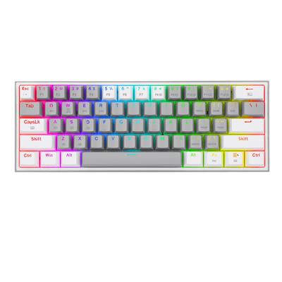 Teclado Redragon keyboard Fizz Pro White/Grey - red switch Wireless Spanish LA