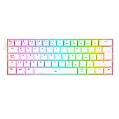 Teclados Redragon Dragonborn White red switch spanish K630W-RGB-SP