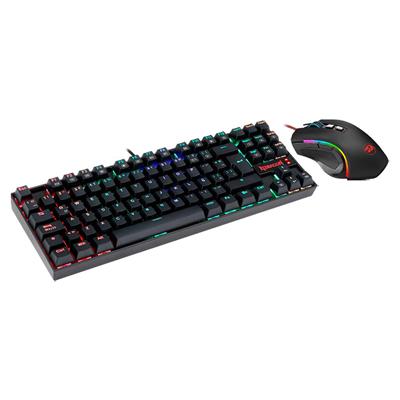 Kit de teclado y mouse Gamer Redragon K552RGB-BA-SP