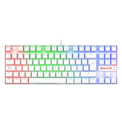 Teclado Gamer Redragon K552 Kumara RGB ES Blanco Switch Red USB